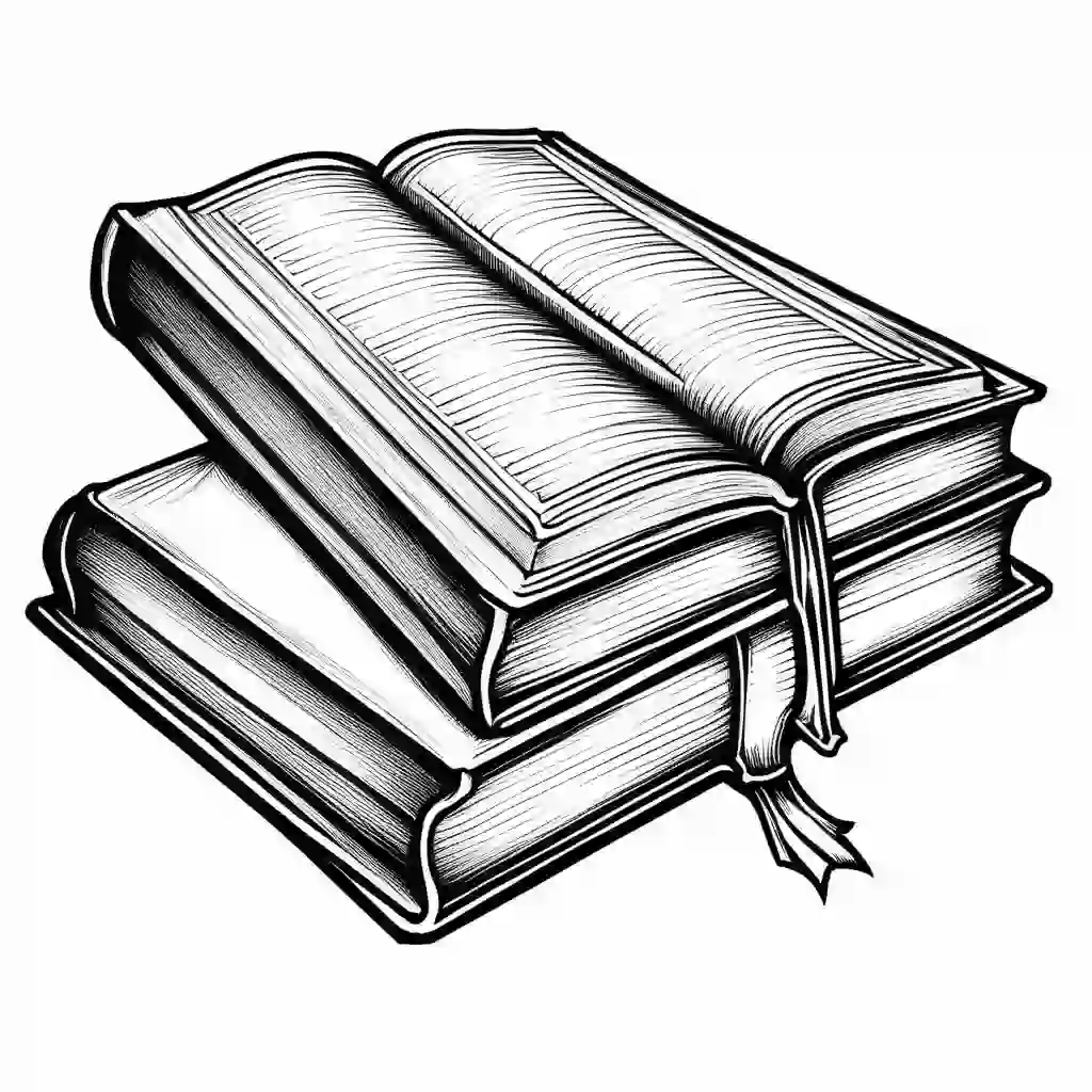 Ancient Tomes coloring pages